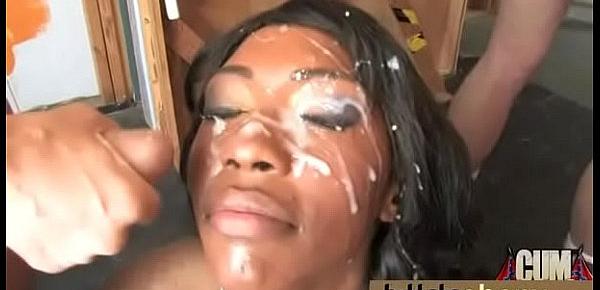  Naughty black wife gang banged by white friends 6